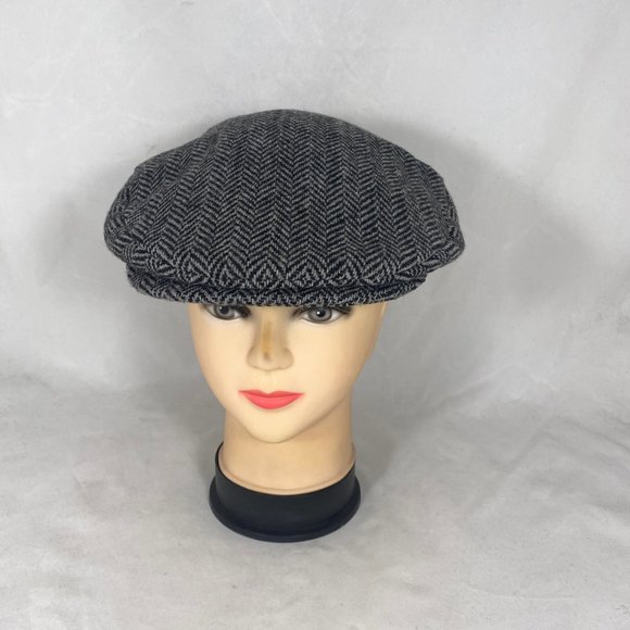 Scala Flat Cap Herringbone Pattern - Picture 2 of 8